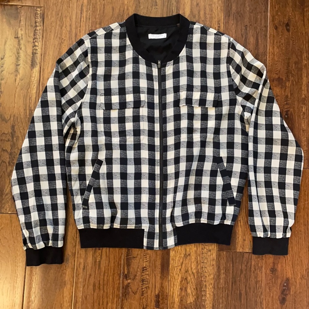 Equipment 100% silk jacket